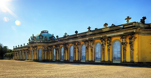 Blick auf Schloss Sanssouci